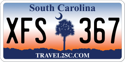 SC license plate XFS367