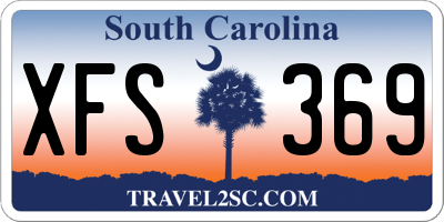 SC license plate XFS369
