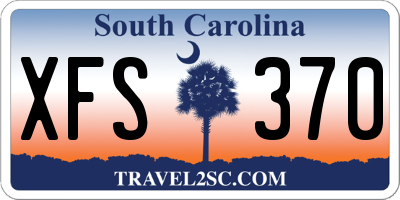 SC license plate XFS370