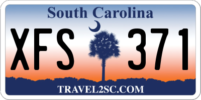 SC license plate XFS371