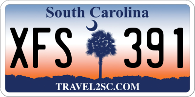 SC license plate XFS391