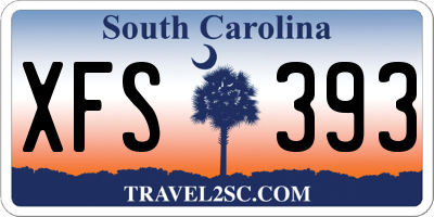 SC license plate XFS393