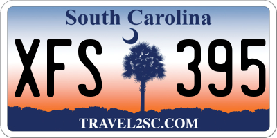 SC license plate XFS395
