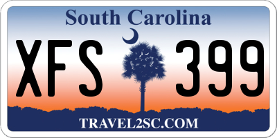 SC license plate XFS399