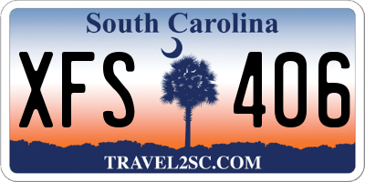 SC license plate XFS406