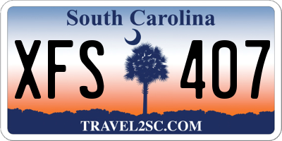 SC license plate XFS407