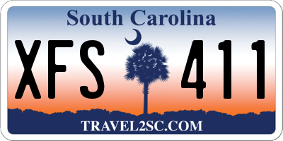 SC license plate XFS411