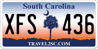 SC license plate XFS436