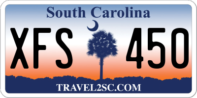 SC license plate XFS450