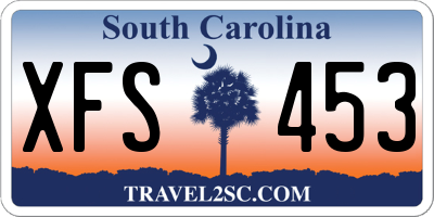 SC license plate XFS453