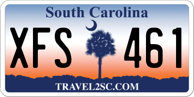 SC license plate XFS461