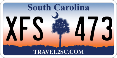 SC license plate XFS473