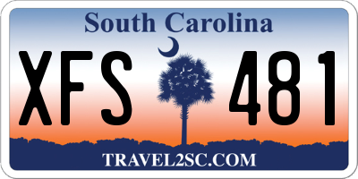 SC license plate XFS481