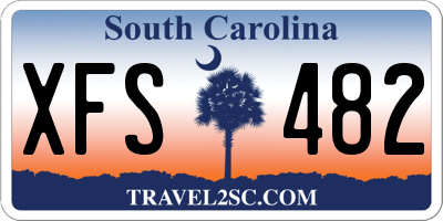 SC license plate XFS482
