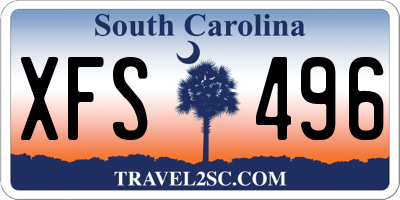 SC license plate XFS496