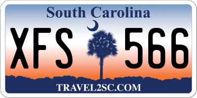SC license plate XFS566