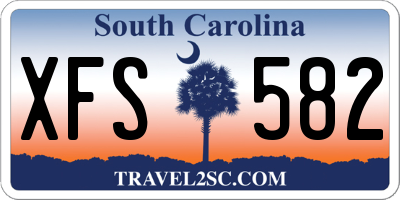 SC license plate XFS582