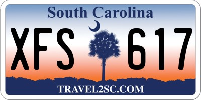 SC license plate XFS617