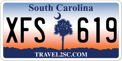 SC license plate XFS619
