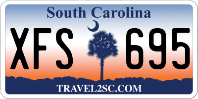 SC license plate XFS695