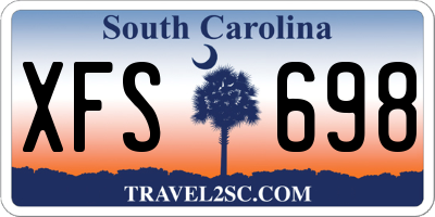 SC license plate XFS698