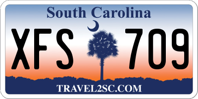 SC license plate XFS709
