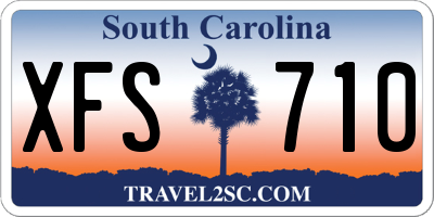 SC license plate XFS710