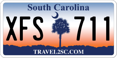 SC license plate XFS711