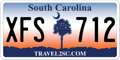 SC license plate XFS712