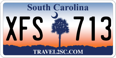 SC license plate XFS713