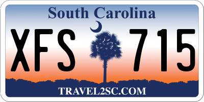 SC license plate XFS715