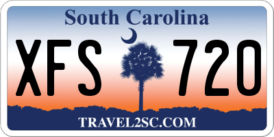 SC license plate XFS720