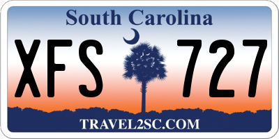 SC license plate XFS727