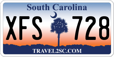 SC license plate XFS728