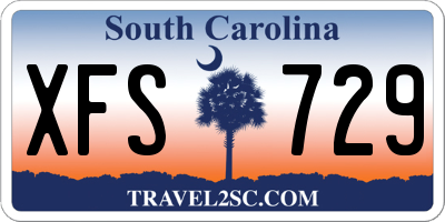 SC license plate XFS729