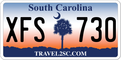 SC license plate XFS730
