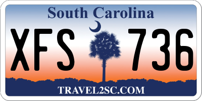 SC license plate XFS736