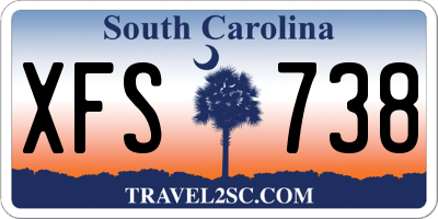 SC license plate XFS738