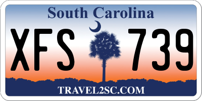 SC license plate XFS739