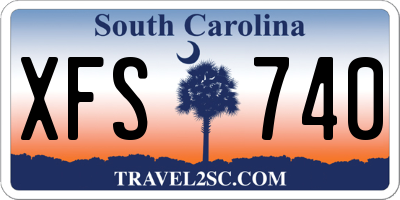 SC license plate XFS740