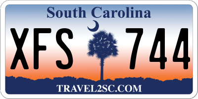 SC license plate XFS744