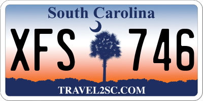 SC license plate XFS746