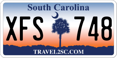 SC license plate XFS748