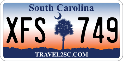 SC license plate XFS749