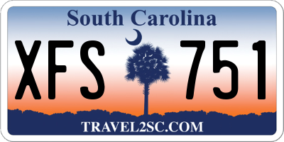 SC license plate XFS751