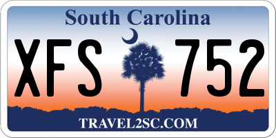 SC license plate XFS752