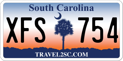 SC license plate XFS754