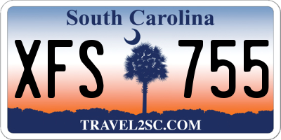 SC license plate XFS755