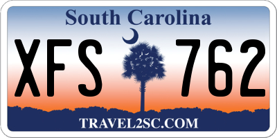 SC license plate XFS762