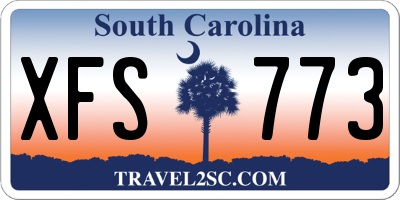 SC license plate XFS773